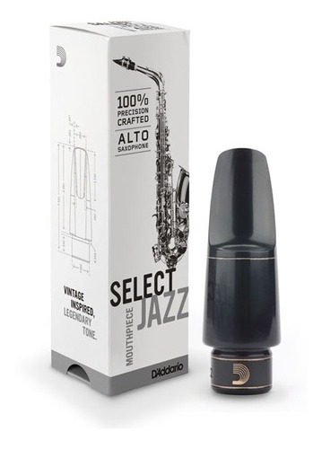 Boquilla Sax Alto D'addario Select Jazz D5m Caucho Macizo
