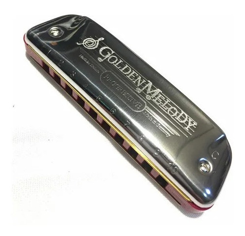 Imagen 2 de 4 de Armonica Hohner Golden Melody Pro Notas A B D E F G