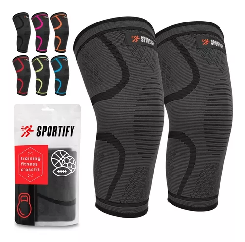 Sportify 1 Par De Rodilleras Deportivas Ortópedicas Elástica Color Negro  Talla L - Grande - Rodillera para Voleibol Rodilleras Wilson Rodilleras Gym Rodilleras  Powerlifting Rodilleras de Compresion