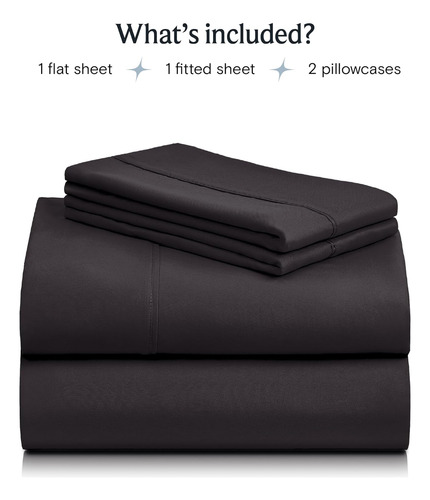Juegos De Sabanas Y Fundas De Almohada Luxclub Negro - Twin