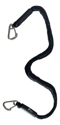 Corda Com 2 Mosquetões Para Amarrar Jetski 1,2-1,8m Preto
