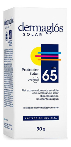 Protector Solar Dermaglós Factor 65 I 90grs