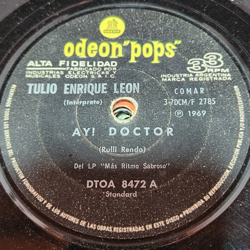 Simple Tulio Enrique Leon Odeon Pops C11