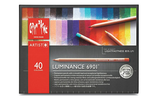 Caran Dache Set De 40 Lapices De Color Para Luminancia (6901