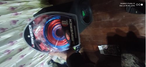Imagen 2 de 3 de Kit Cables Maverick Potencia 8 Gauge Reales Sub Woofer