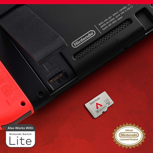 Imagen 6 de 6 de Memoria Micro Sd 128gb Sandisk Nintendo Switch Oficial Apex