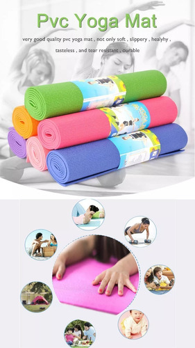 Colchoneta Yogamat Pilates Gimnasia Abdominales 4mm Crazy