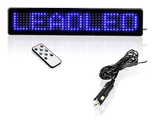 Letrero Led Programable Para Vehículos Con Control Remoto.