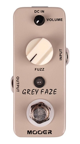 Pedal Fuzz Distorsion Guitarra True By Pass Grey Faze Mooer