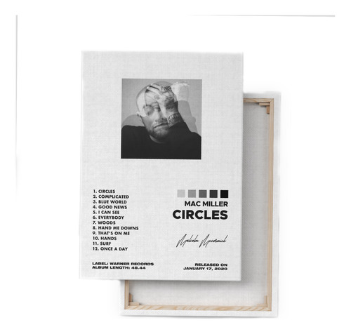 Mac Miller Álbum Music Tracklist Cuadro Canvas Decorativo