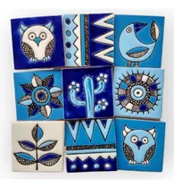 Comprar Azulejos Decorado Linea Tijuana 10x10 Azul. Soy Fabricante