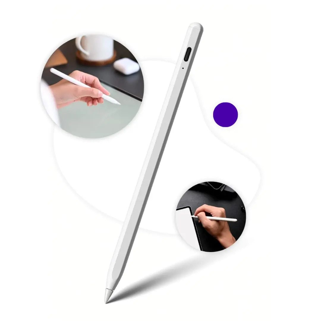 Caneta Stylus Universal Alta Precisão Para Tablet Positivo Android Ios Kateluo Branco