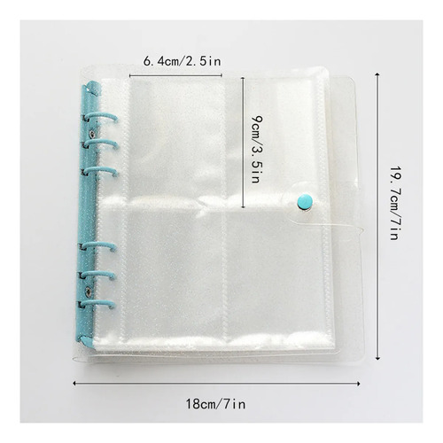 Carpeta A5 Pulgadas Transparente Para Photocards