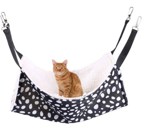 Akiro Pet Cage Hammock, Pet Hanging Bed Round Dot Tower Zebr