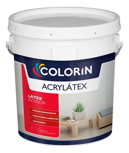 Acrylatex Colorin Látex Interior Mate 10 Lts  | Giannoni 