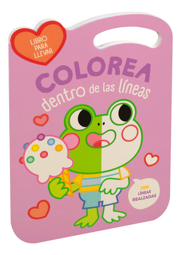 Libro Para Colorear Dentro De Líneas: Rana, De Varios Autores. Editorial Yoyo Books En Español, 2022