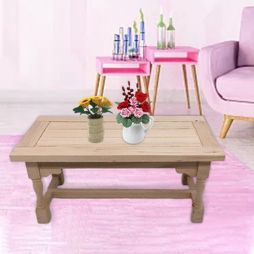 Mesa Auxiliar De Madera En Miniatura Para Muebles De Hogar