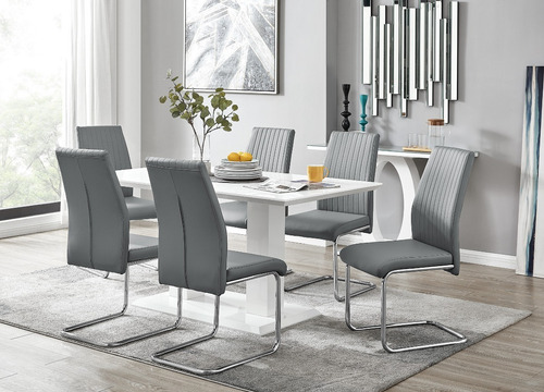 Imagen 9 de 10 de Mesa De Comedor Moderno Lacado En Poliuretano Ref: Vieness