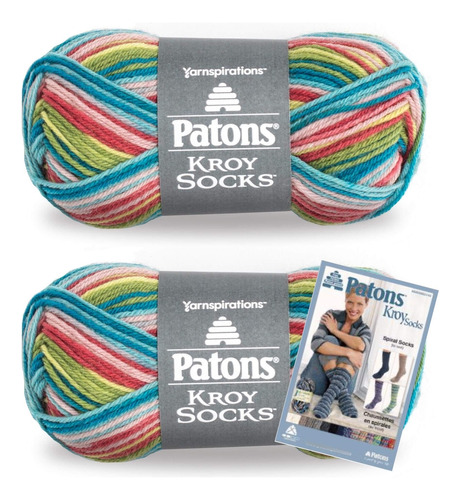 Patons Kroy Socks - Juego De 2, Diseño De Rayas Pradas