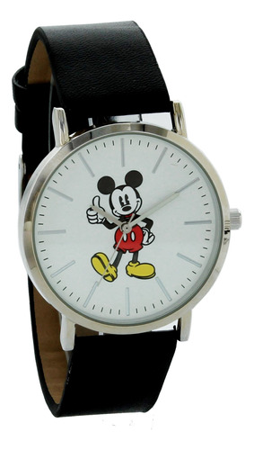 Reloj Disney Para Mujer Mk1521 Mickey Mouse Caja Plateada