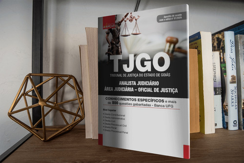 Kit Apostila Concurso Tj Go - Oficial De Justiça - Teoria Completa E Exercícios