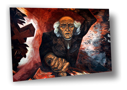 Lienzo Canvas Arte Mural Orozco Hidalgo Incendiario 75x100