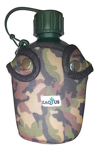 Cantimplora Militar Kaqtus Combate 1 L Funda Correa Camping