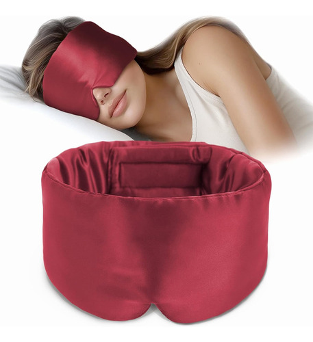 Máscara Para Dormir De Seda De Morera Natural, Portátil