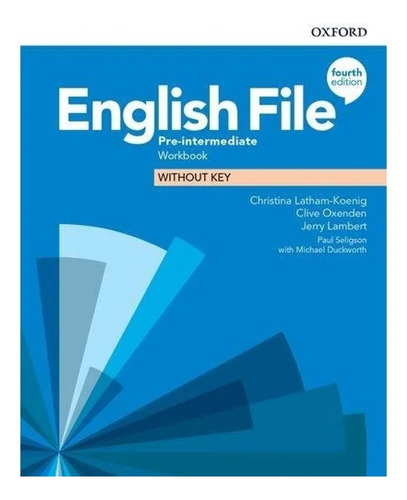 English Pre Intermediate - Workbook - 4th Edition - Oxford