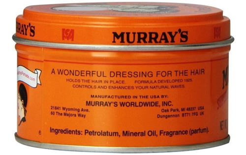 Murray 's Superior Hair Dressing Pomade, Paquete De De 4, 1
