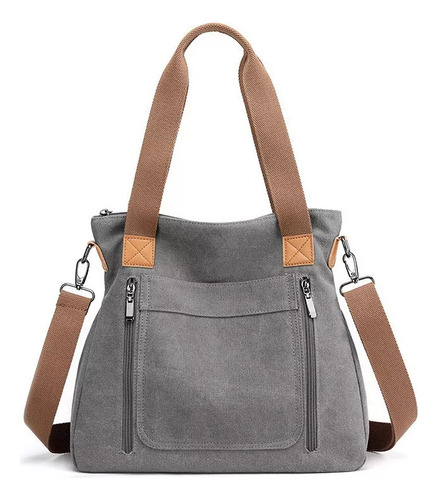 Bolso De Lona Bolso De Hombro Casual Bolso De Mujer