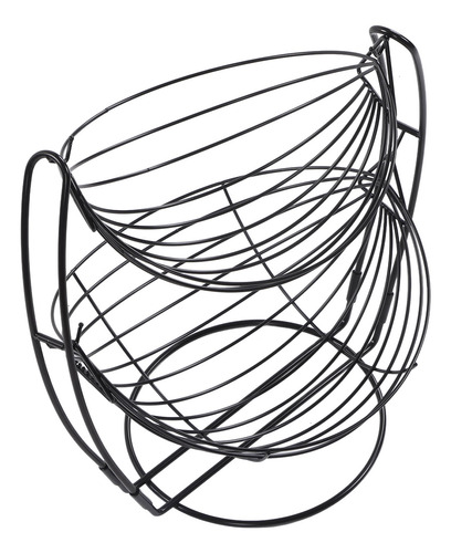 Cesta De Frutas Tipo Hamaca De 2 Niveles, Cesta Circular De