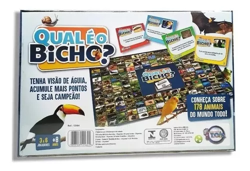 Jogo Quem É O Bicho Cara Cara Animais Pais & Filhos 6 Anos