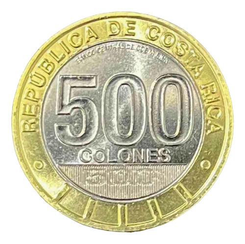 Costa Rica - 500 Colones - Año 2021 - N #305849 - Bimetálica