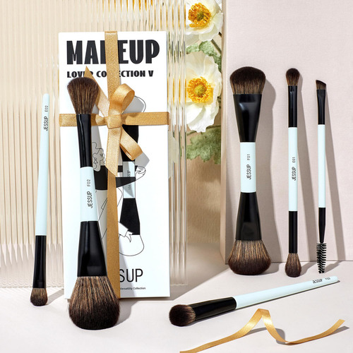 Juego De Brochas De Maquillaje Jessup T501, 6 Piezas, Fibra