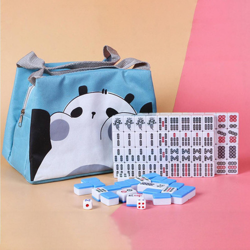 Juego De Mini Mah Jong Juego De Mahjong Tradicional Con Azul
