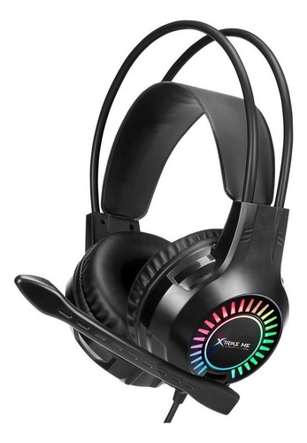 Auriculares Gamer Xtrike Me Gh-709 Negro Con Luz Led