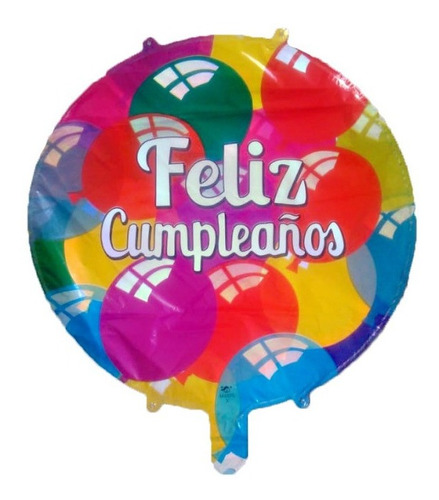 3 Globos Metalizados Feliz Cumpleaños Para Aire O Helio 18  