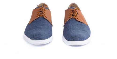 Imagen 4 de 5 de Zapatos Zapatillas Vestir Simón De La Costa Cuero Eco Y Jean