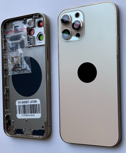 Carcasa Chasis Compatible Con iPhone 12 Pro Max Oro