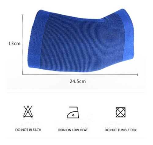 Imagen 9 de 10 de Rodillera Deportiva Elástica Compresion Vendaje Azul X Par