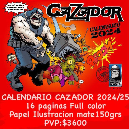 Calendario Cazador 2024 - Ediciones Cazador Por Jorge Lucas