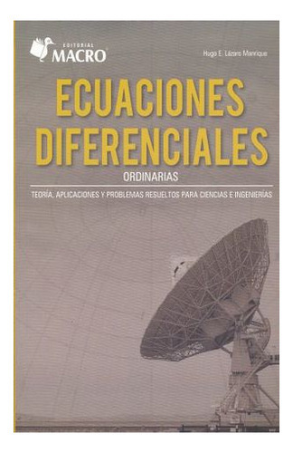 Ecuaciones Diferenciales, De Lazaro Manrique, Hugo E.. Editorial Empresa Editora Macro En Español