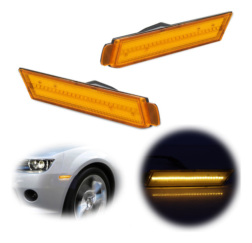 Luz Led Posición Lateral Delantera Para Chevy Camaro 2010-15