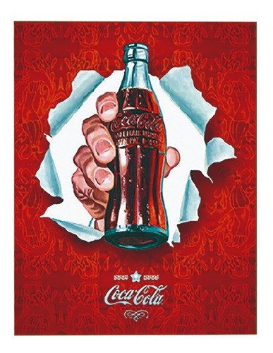 Cuadro En Vinilo Decorativo Retablo Coca-cola Vintage