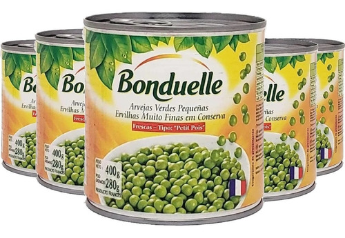 Ervilha Bonduelle Muito Fina 400g (5 Latas)