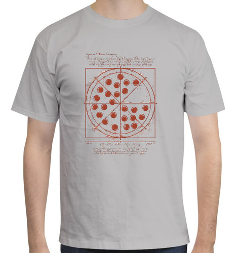 Playera Diseño Vitruvian Pizza