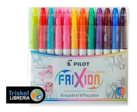 Marcadores Pilot Frixion Borrables X 12 Colores