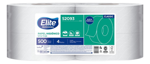 Papel Higienico Elite Classic Economico 500 Metros 52091