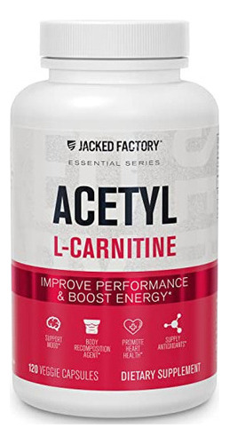 Jacked Factory Acetil L Carnitina 750 Mg Suplemento - L-carn